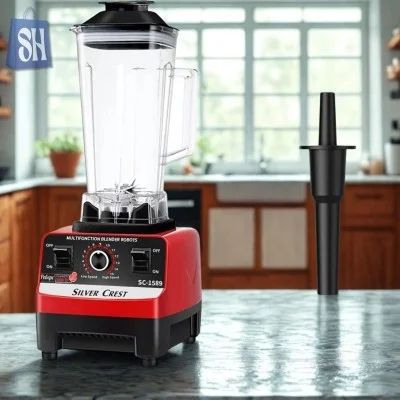Renn Christ Multi-Function Blender with Additional Grinding Bowl – Red